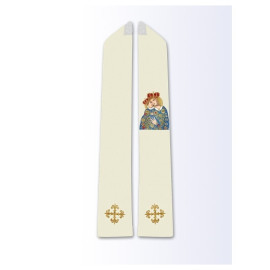 Étole avec l'image de Notre-Dame du Calvaire