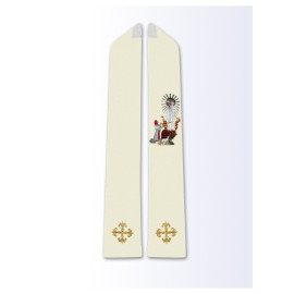 Étole à l'effigie de Notre-Dame de Lourdes