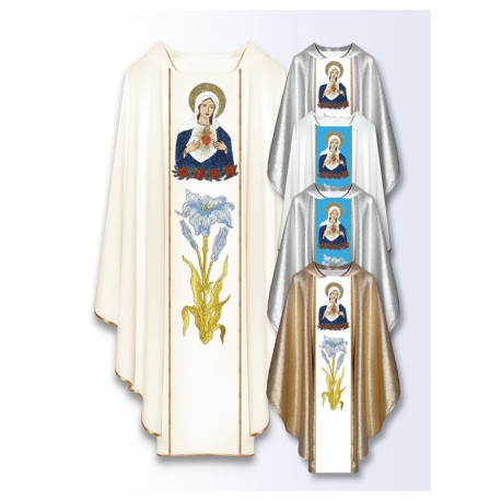 Chasuble mariale Cœur de Marie