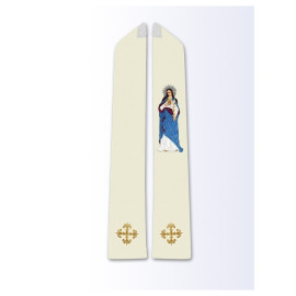 Étoles à l'effigie de la Vierge - Cœur de Marie