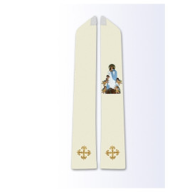 Étole avec l'image de l'Assomption de la Vierge Marie