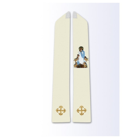 Étole avec l'image de l'Assomption de la Vierge Marie