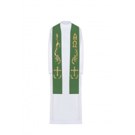 Étole brodée Alpha et Omega (1)