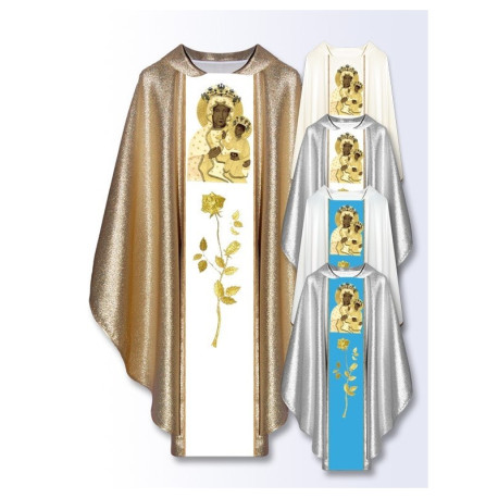 Chasuble mariale Notre-Dame de Czestochowa