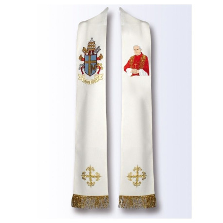 Étole à l'effigie de Saint Jean-Paul II (B)