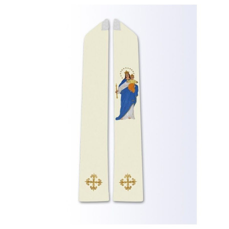 Étole brodée Notre-Dame Auxiliatrice des Fidèles