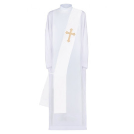Étole de diacre brodée d'une croix (8)