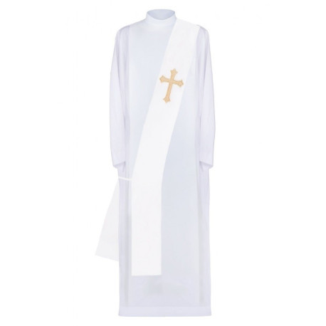 Étole de diacre brodée d'une croix (8)