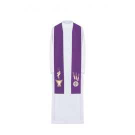Étole brodée - couleurs liturgiques (9)