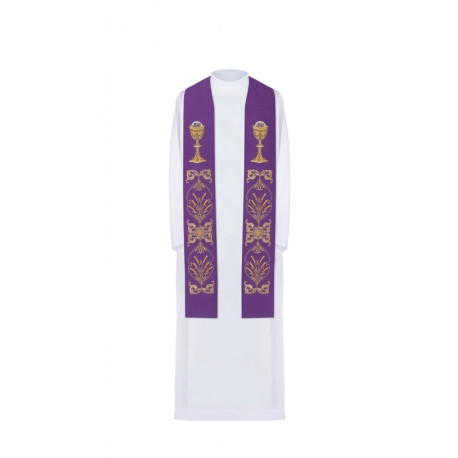 Étole brodée - couleurs liturgiques (42)