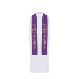 Étole brodée - couleurs liturgiques (75)