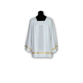 Surplice stretch avec bande dorée