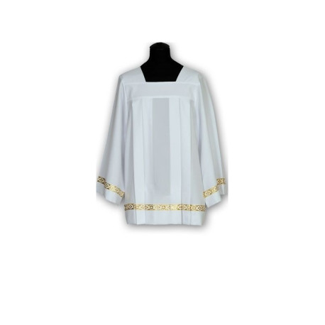 Surplice stretch avec bande dorée