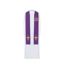 Étole brodée - couleurs liturgiques (157)