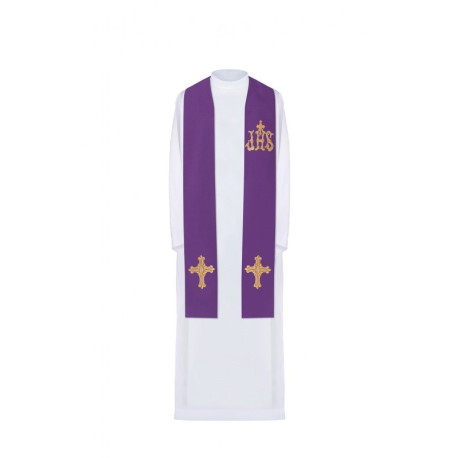 Étole brodée - couleurs liturgiques (157)