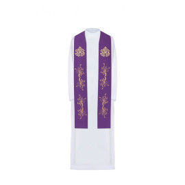 Étole brodée - couleurs liturgiques (413)