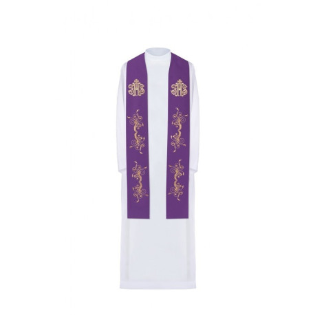 Étole brodée - couleurs liturgiques (413)