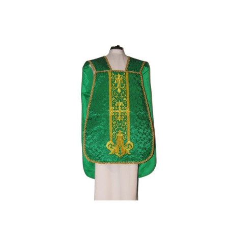 Chasuble romaine en velours vert (47)