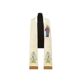 Étole brodée Notre-Dame Auxiliatrice des Fidèles