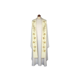 Étole brodée pour la concélébration - couleurs liturgiques, riche broderie (1)