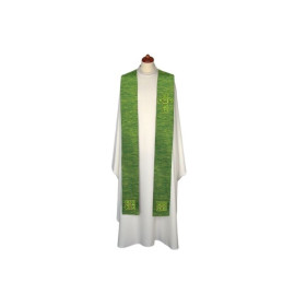 Étole brodée, décorée de pierres - couleurs liturgiques (6)