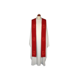 Etole brodée - couleurs liturgiques, Croix brodées (14)