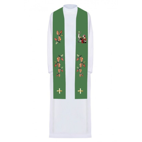 Etole verte brodée Saint Hubert (4)