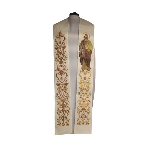 Étole brodée à l'effigie de saint Joseph (4)