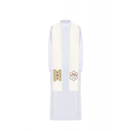 Étole brodée avec le motif de l'agneau - Agnus Dei