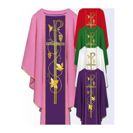 Chasuble avec ceinture brodée sur ordinateur
