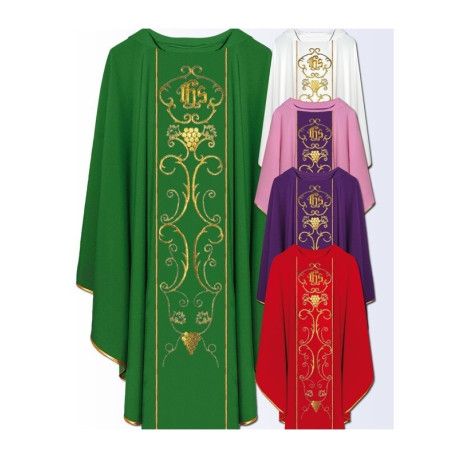 Chasuble avec ceinture brodée sur ordinateur