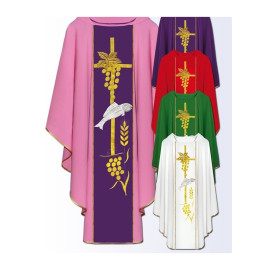 Chasuble avec ceinture brodée sur ordinateur