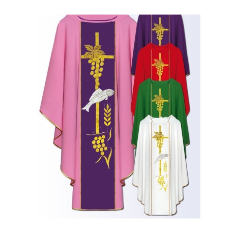 Chasuble avec ceinture brodée sur ordinateur