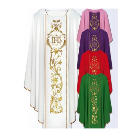 Chasuble avec ceinture brodée sur ordinateur