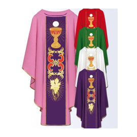 Chasuble avec ceinture brodée sur ordinateur