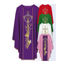 Chasuble avec ceinture brodée sur ordinateur