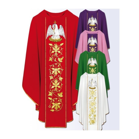 Chasuble avec ceinture brodée sur ordinateur