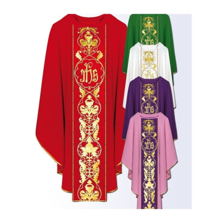 Chasuble avec ceinture brodée sur ordinateur