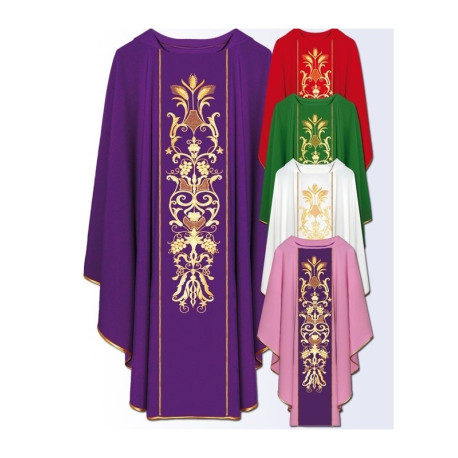Chasuble avec ceinture brodée sur ordinateur