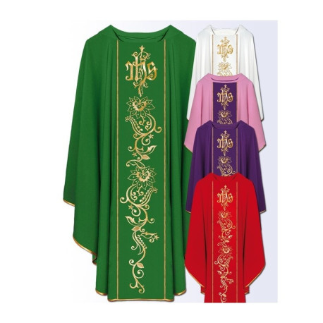 Chasuble avec ceinture brodée sur ordinateur
