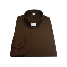 Chemise du clergé - marron