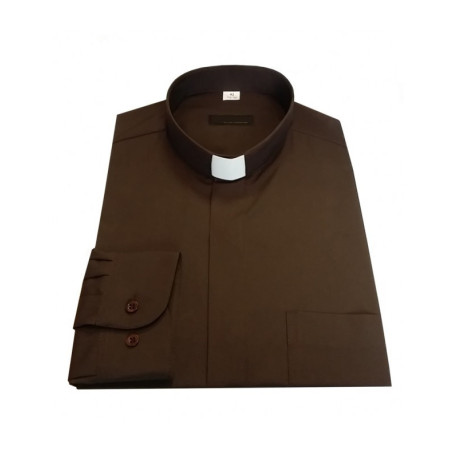 Chemise du clergé - marron