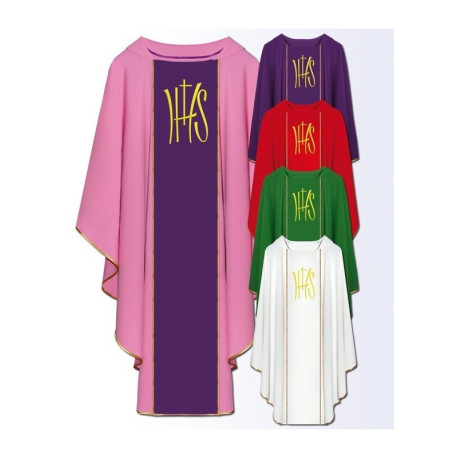 Broderie de la chasuble sur le devant