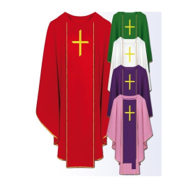 Chasuble brodée sur le devant