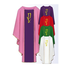 Broderie de la chasuble sur le devant