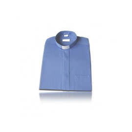 Chemise du clergé à manches courtes 60% coton