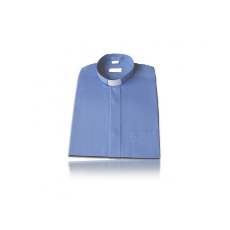 Chemise du clergé à manches courtes 60% coton