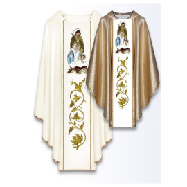 Chasuble avec images de la Sainte Famille - Noël