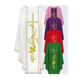 Chasuble avec ceinture brodée sur ordinateur