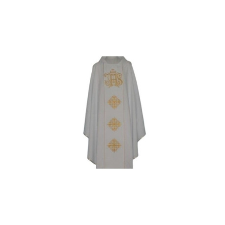 Chasuble avec symbole IHS brodé sur la ceinture